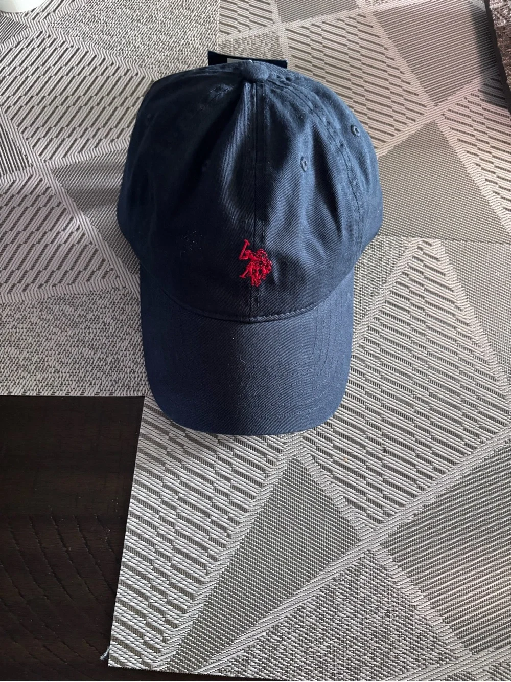 U.S. Polo Assn. Navy Cap with Gold Logo Tag
